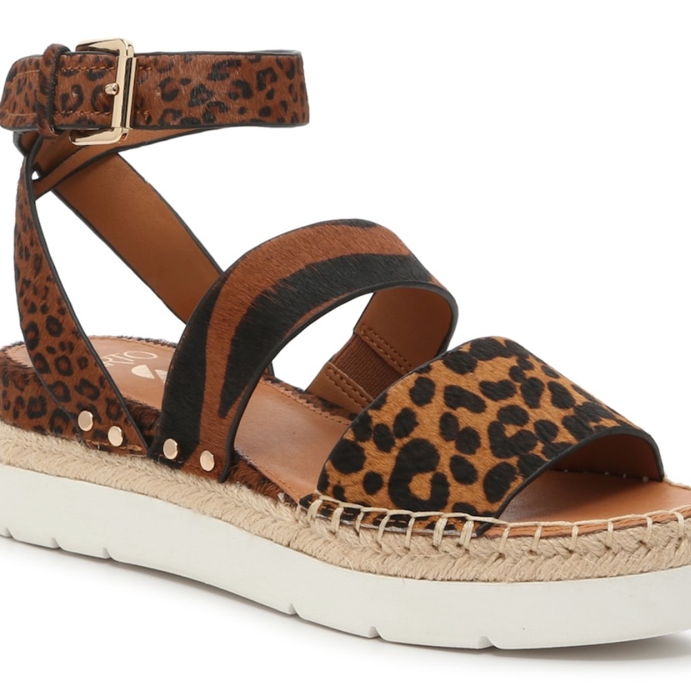 Franco Sarto CALVIN PLATFORM SANDAL - BEAUTIFUL leopard, zebra, animal print!